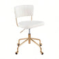 Tania Contemporary Task Chair in Gold Metal and Velvet by LumiSource