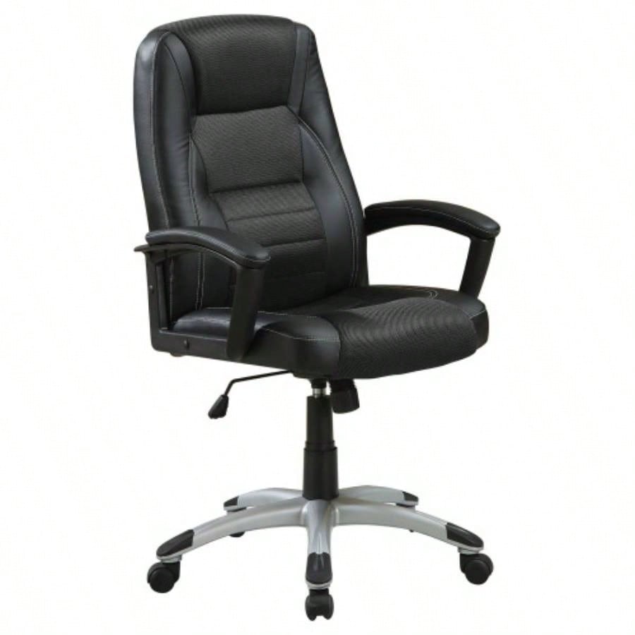 Black Office Chair with Casters