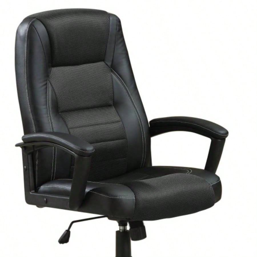 Black Office Chair with Casters