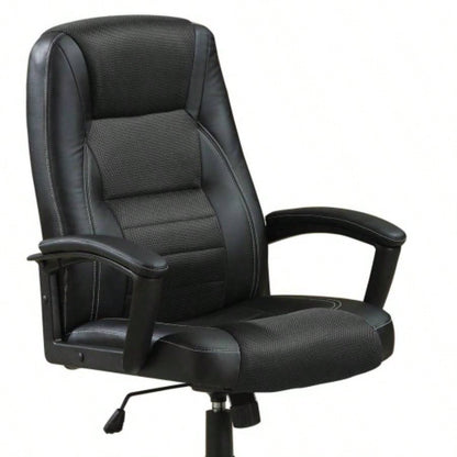 Black Office Chair with Casters