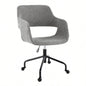 Margarite Contemporary Adjustable Office Chair in Black Metal and Fabric by LumiSource