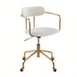 Demi Contemporary Office Chair in Gold Metal and Velvet by LumiSource