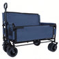 3 - in - 1 Convertible Folding Wagon Cart with Storage - 500lbs Heavy - Duty Utility Wagon, 180L Capacity All - Terrain Wheels Camping, Beach, Sports, Garden, purple