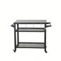 3 - Shelf Outdoor Grill Table, Grill Cart with Wheels, Outdoor Pizza Oven Table and Food Prep Table, Blackstone Table with Propane Hook, Grill Stand Blackstone Griddle Outside BBQ