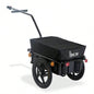 Aosom Cargo Trailer with Removable Box and Waterproof Cover, Bike Wagon Trailer with Two 16in Wheels