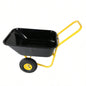 Two - wheeled barrow, garden cart, 10 - inch pneumatic wheelsYellow+ Black