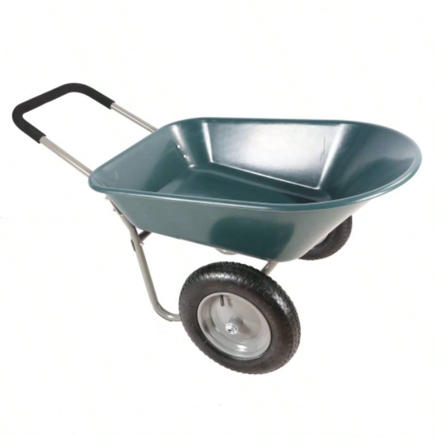 Two - wheeled barrow, garden cart, 10 - inch pneumatic wheelsYellow+ Black