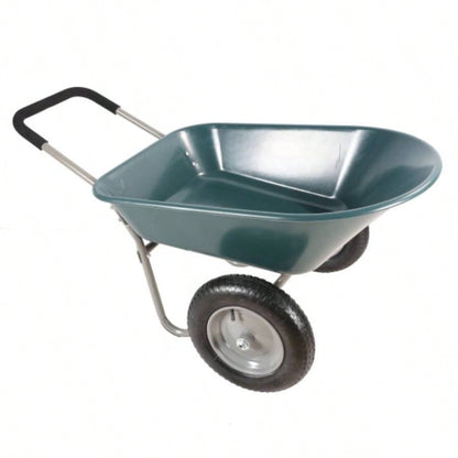 Two - wheeled barrow, garden cart, 10 - inch pneumatic wheelsYellow+ Black