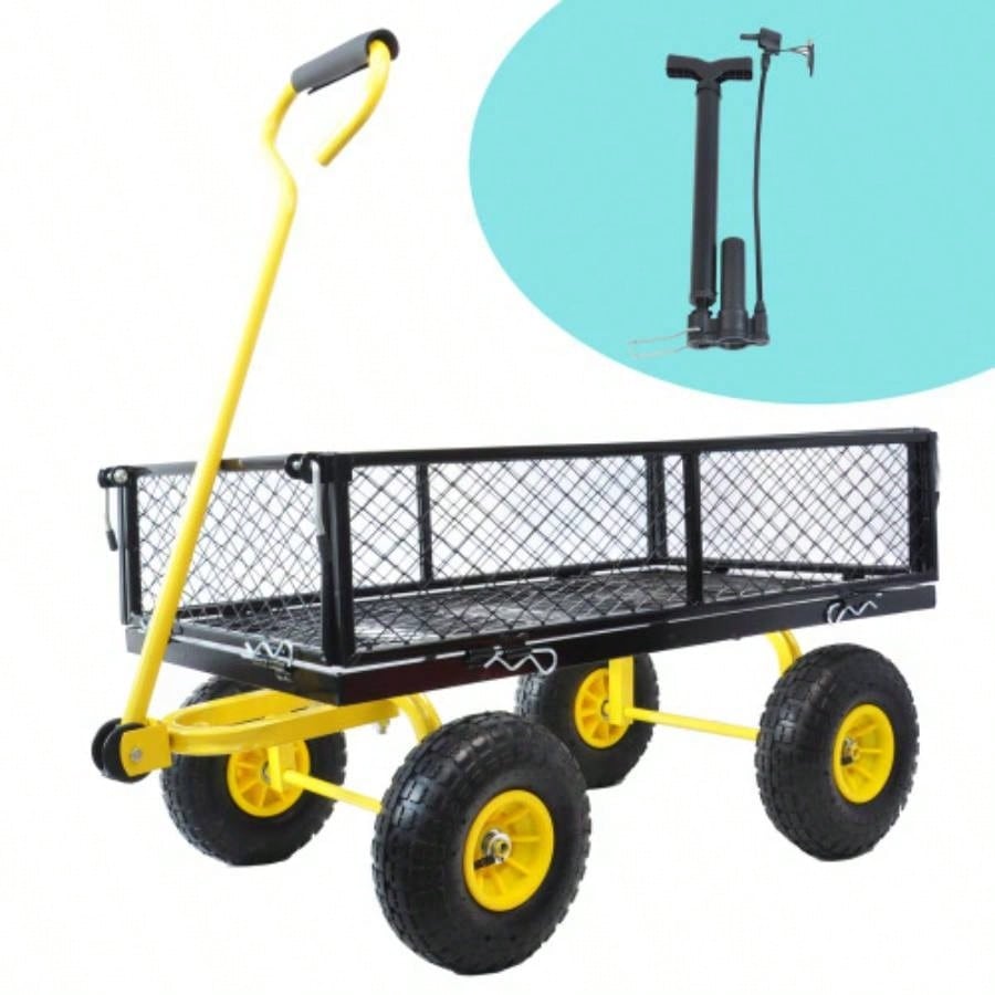 Wagon Cart Garden cart trucks make it easier to transport firewood TC1840BKG