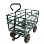 Black double fence utility cart Wagon Cart Garden cart trucks make it easier to transport firewood