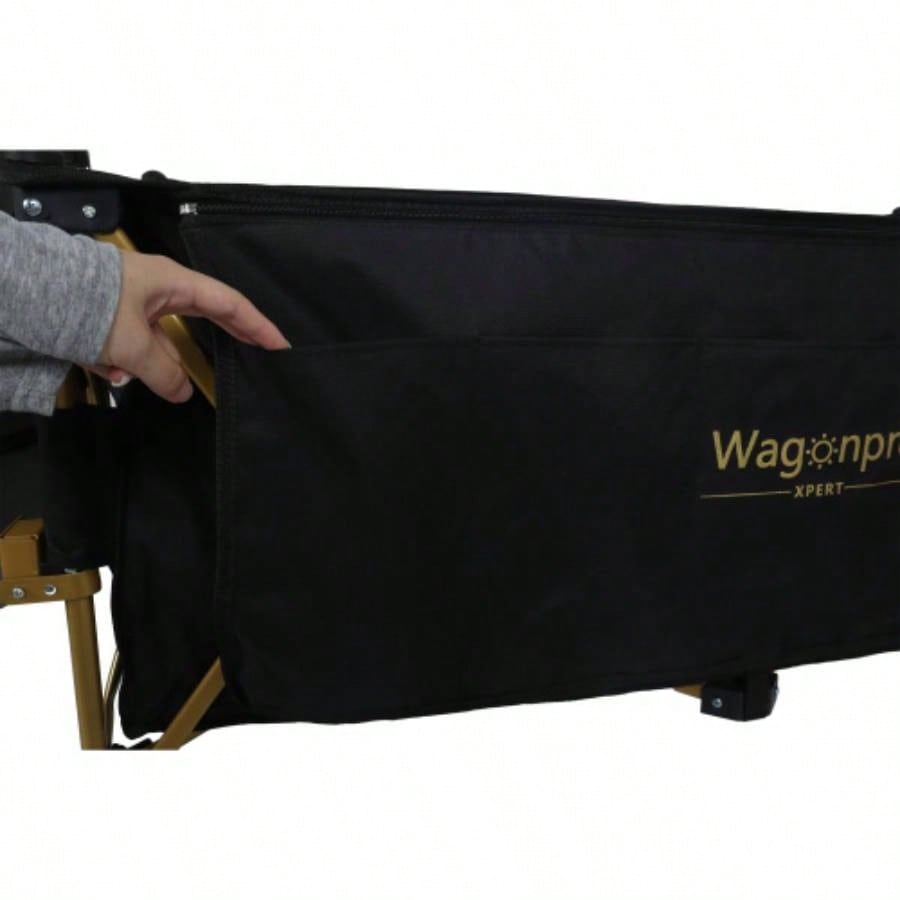 51 - inch long large Heavy - Duty Foldable Utility Wagon - 480lbs Capacity, Patented Ultra - Stable Frame, 1: 6 Space - Saving Fold All - Terrain Wheels, No Assembly Needed, Black