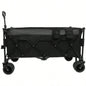 51 - inch long large Heavy - Duty Foldable Utility Wagon - 480lbs Capacity, Patented Ultra - Stable Frame, 1: 6 Space - Saving Fold All - Terrain Wheels, No Assembly Needed, Black