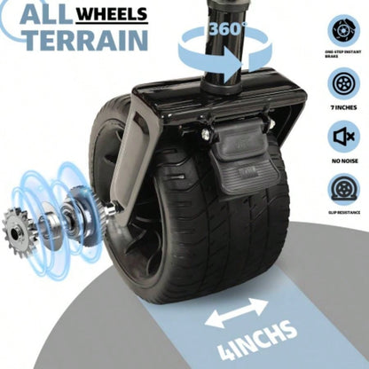 480Lbs Collapsible Wagon with Canopy, Wagon Stroller with All - Terrain Wheels, Lightweight Foldable Wagon, Large Capacity Camping, Shopping, Sports, and Garden Use, purple