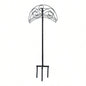 Garden Hose Reel Cart - 4 Wheels Portable Garden Hose Reel Cart with Storage Basket Rust Resistant Heavy Duty Hose Holder