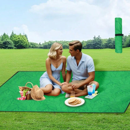 Heavy - Duty 480lbs Folding Wagon Cart with Bonus Picnic - All - Terrain Beach Wheels, Drink Holders, Brakes Side Pocket Camping, Garden, Sports, green line