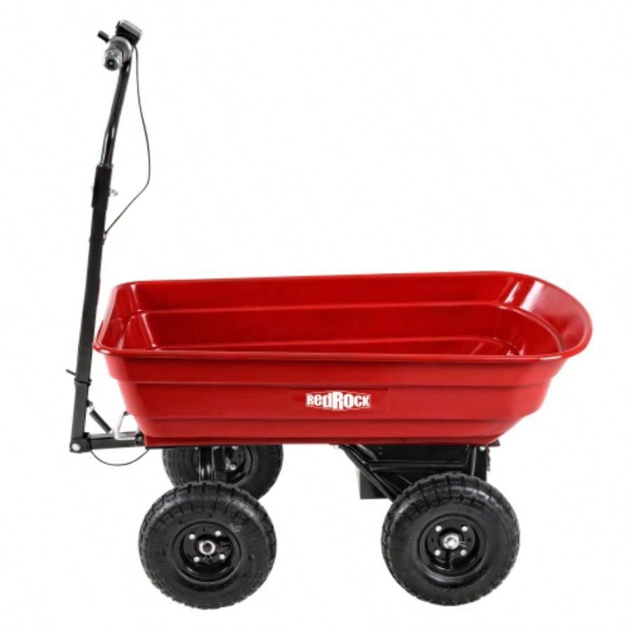 Four - wheeled cart 24V 180W lead - battery 264 lbs 120 kg one - wheeled wheelbarrow 75L garden cart plastic pot capacity 2.6 cu. ft. wheelbarrow wheelbarrow