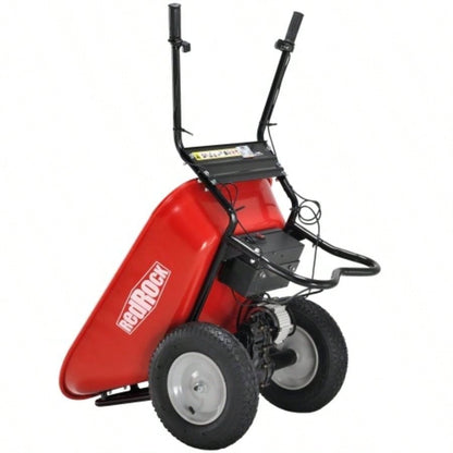RedRock Wheelbarrow Utility Cart Powered 24V 180W AGM Battery 330lbs 150kgs Capacity Dump Material Debris Hauler