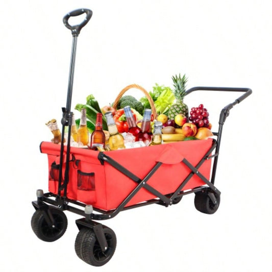 Utility Park Garden Cart Customized Color Folding Camping Trolley Outdoor Picnic Beach Wagon