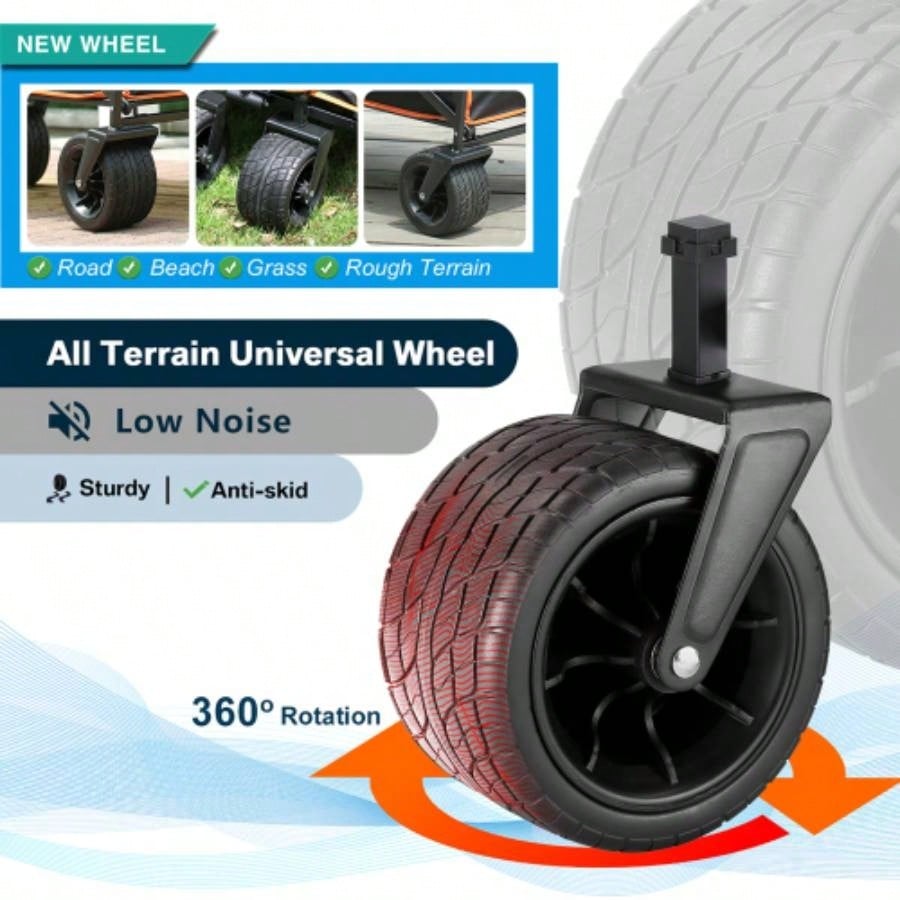 Black Orange Folding Campers