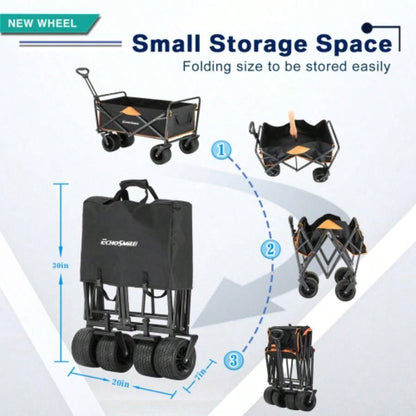 Black Orange Folding Campers