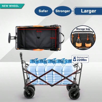 Black Orange Folding Campers