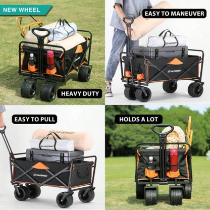 Black Orange Folding Campers