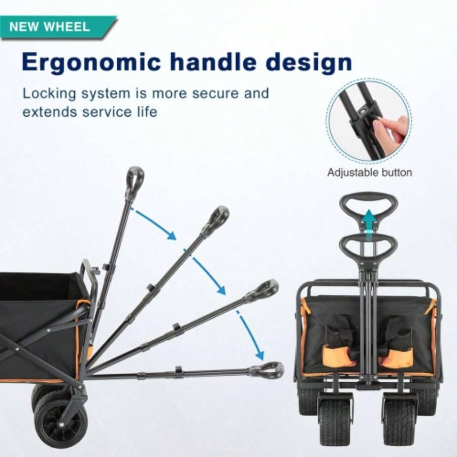 Black Orange Folding Campers