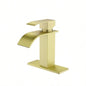 Waterfall Spout Single Handle Bathroom Sink Faucet