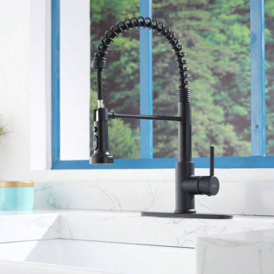 Premium Stainless Steel Pull - Out Kitchen Faucet with Flexible Spray Effortless Sink Tasks - Durable Design