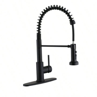 Premium Stainless Steel Pull - Out Kitchen Faucet with Flexible Spray Effortless Sink Tasks - Durable Design