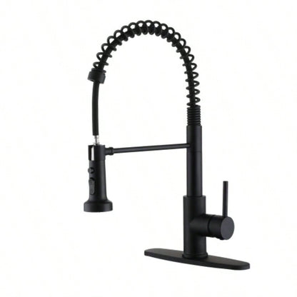 Premium Stainless Steel Pull - Out Kitchen Faucet with Flexible Spray Effortless Sink Tasks - Durable Design