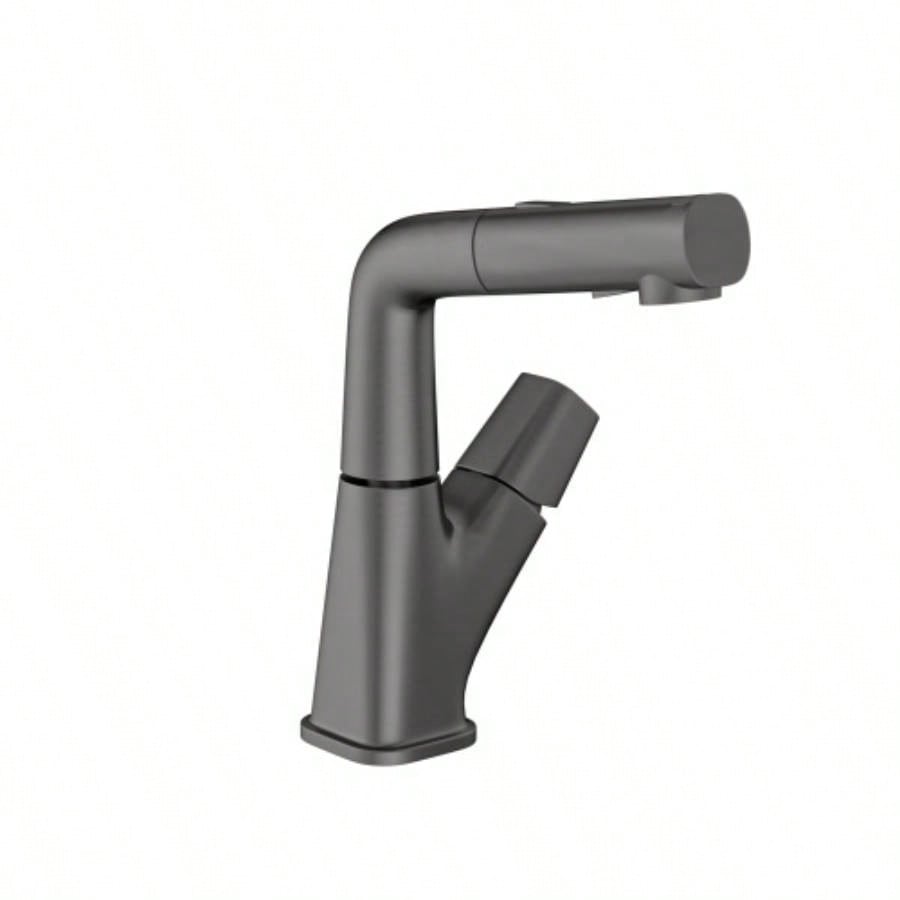 Pull - Down Bathroom Sink Faucet with Three Modes, Gunmetal Black