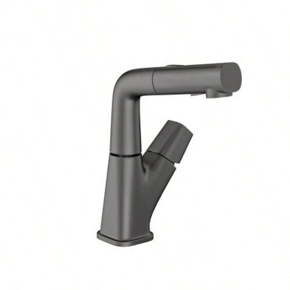 Pull - Down Bathroom Sink Faucet with Three Modes, Gunmetal Black