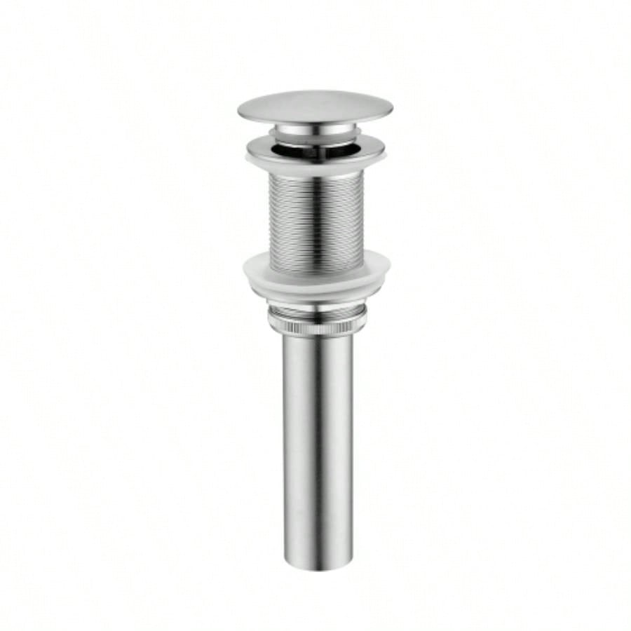 Waterfall Spout Bathroom Sink Single Handle Faucet with - Up Drain No Overflow