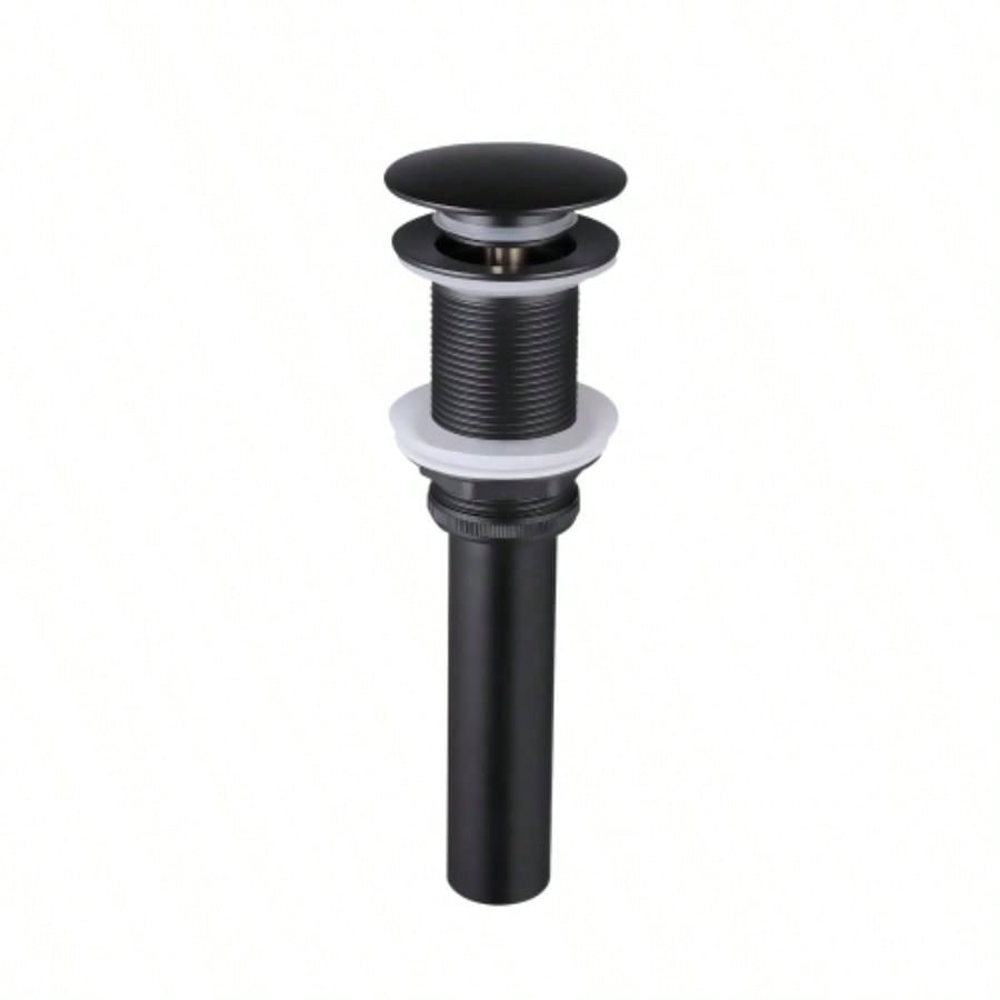 Waterfall Spout Bathroom Sink Single Handle Faucet with - Up Drain No Overflow