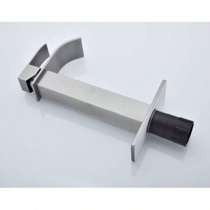 Waterfall Spout Bathroom Sink Single Handle Faucet with - Up Drain No Overflow