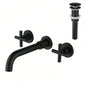 Waterfall Spout Bathroom Sink Single Handle Faucet with - Up Drain No Overflow