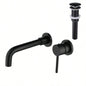 Waterfall Spout Bathroom Sink Single Handle Faucet with - Up Drain No Overflow