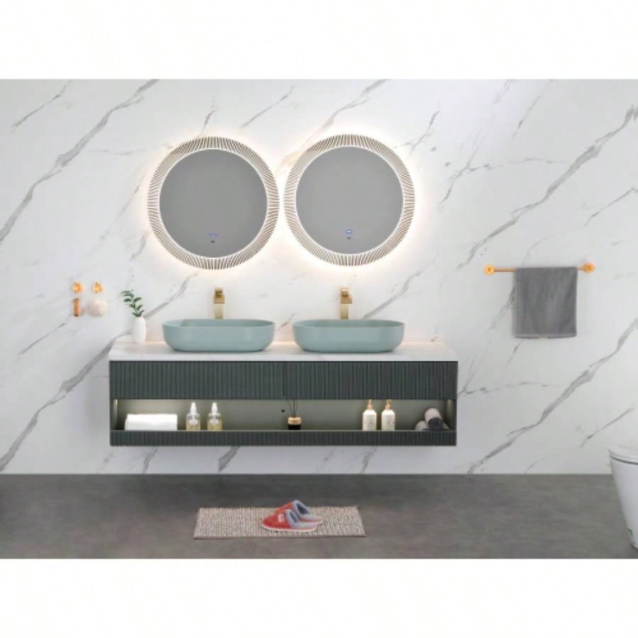 Modern Oval 24x14 Above Bathroom Vessel Sink, Bathroom Sink Lavatory Vanity Cabinet