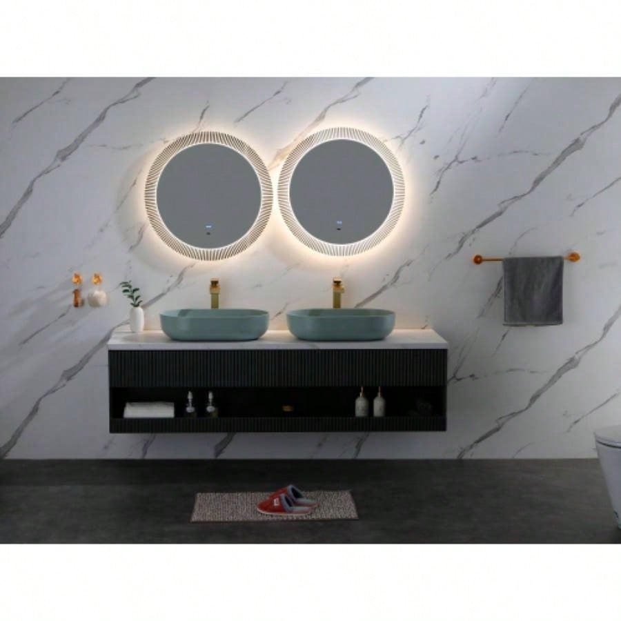 Modern Oval 24x14 Above Bathroom Vessel Sink, Bathroom Sink Lavatory Vanity Cabinet
