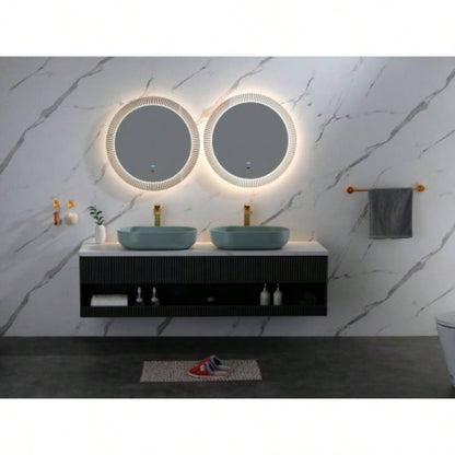 Modern Oval 24x14 Above Bathroom Vessel Sink, Bathroom Sink Lavatory Vanity Cabinet