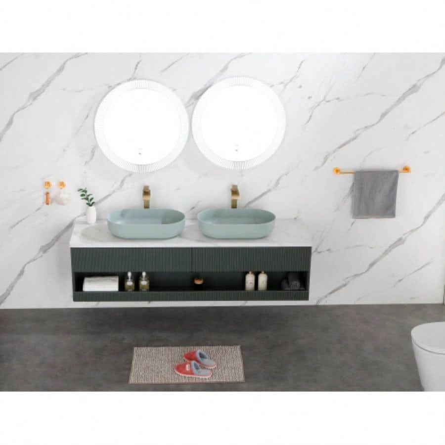 Modern Oval 24x14 Above Bathroom Vessel Sink, Bathroom Sink Lavatory Vanity Cabinet