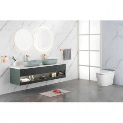 Modern Oval 24x14 Above Bathroom Vessel Sink, Bathroom Sink Lavatory Vanity Cabinet