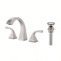 2 - Handle Bathroom Sink Faucet with Drain, Brushed Gold