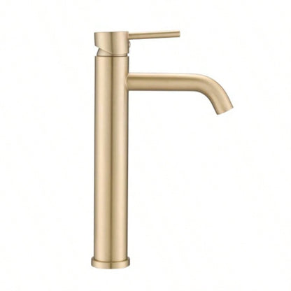 Bathroom Modern Tall Faucets Single Handle One Hole Lavatory Bathroom Sink Faucet