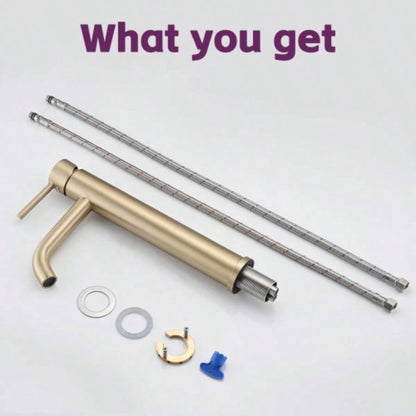 Bathroom Modern Tall Faucets Single Handle One Hole Lavatory Bathroom Sink Faucet