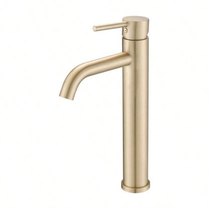 Bathroom Modern Tall Faucets Single Handle One Hole Lavatory Bathroom Sink Faucet