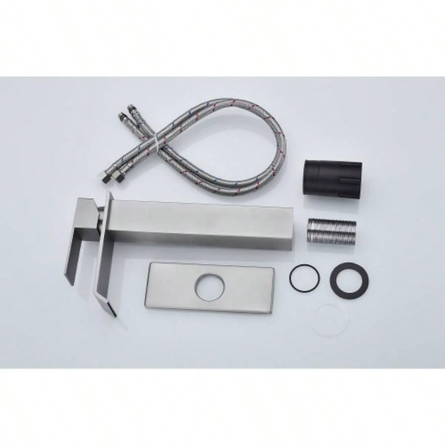 Waterfall Spout Single Handle Bathroom Sink Faucet