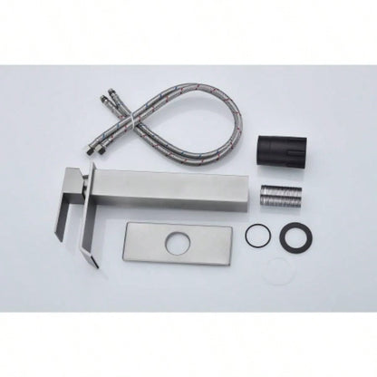 Waterfall Spout Single Handle Bathroom Sink Faucet