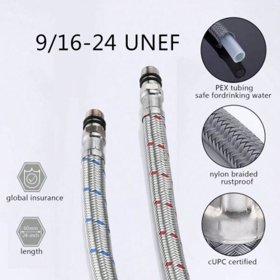 Compliant Single Hole Bathroom Faucet - 6.57 High Stainless Steel Waterfall Faucet Brushed Nickel